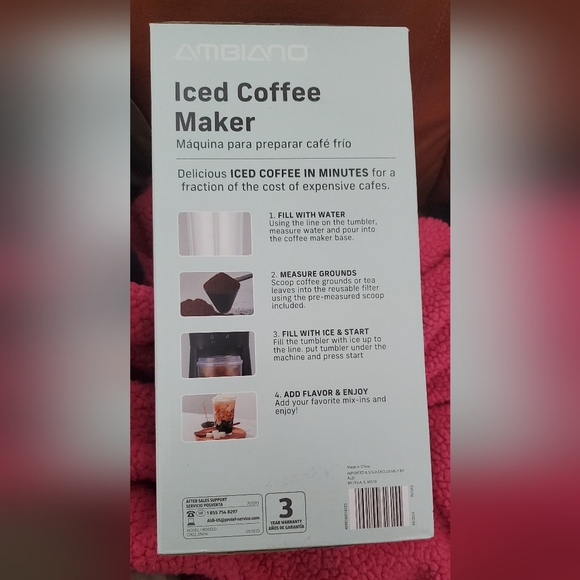 Ambiano Kitchen Ambiano Iced Coffee Maker With Insulated Tumbler